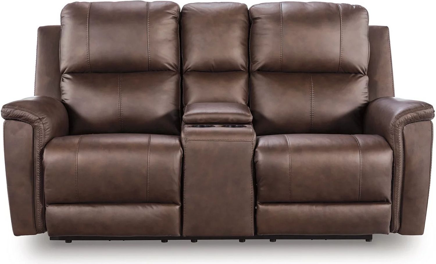 Burnley Power Reclining Loveseat with Console In Espresso NCU1200118