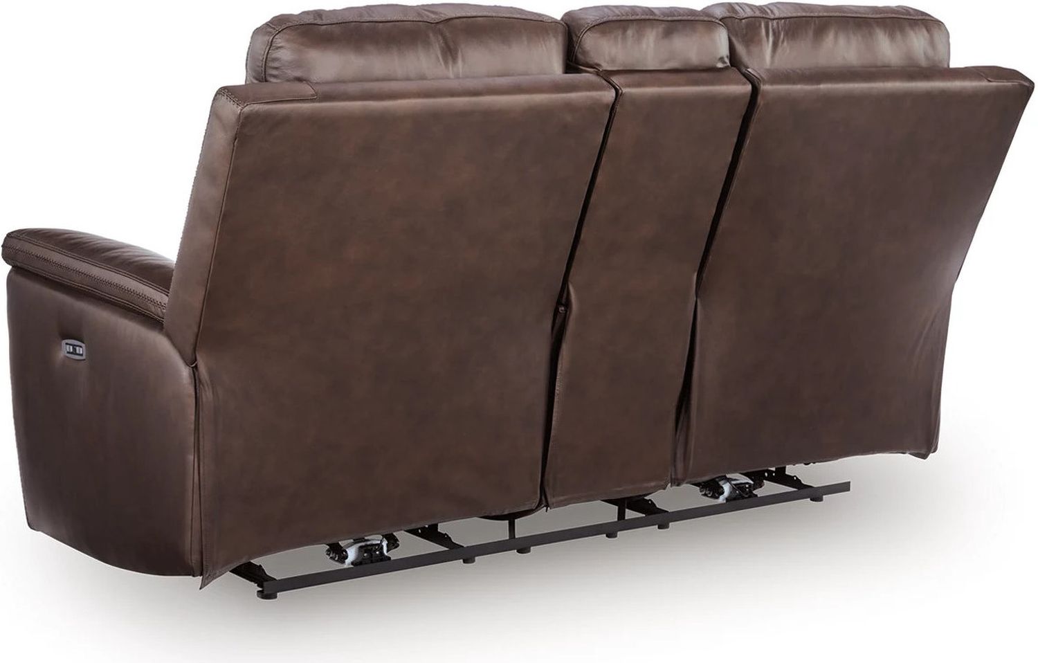 Burnley Power Reclining Loveseat with Console In Espresso NCU1200118