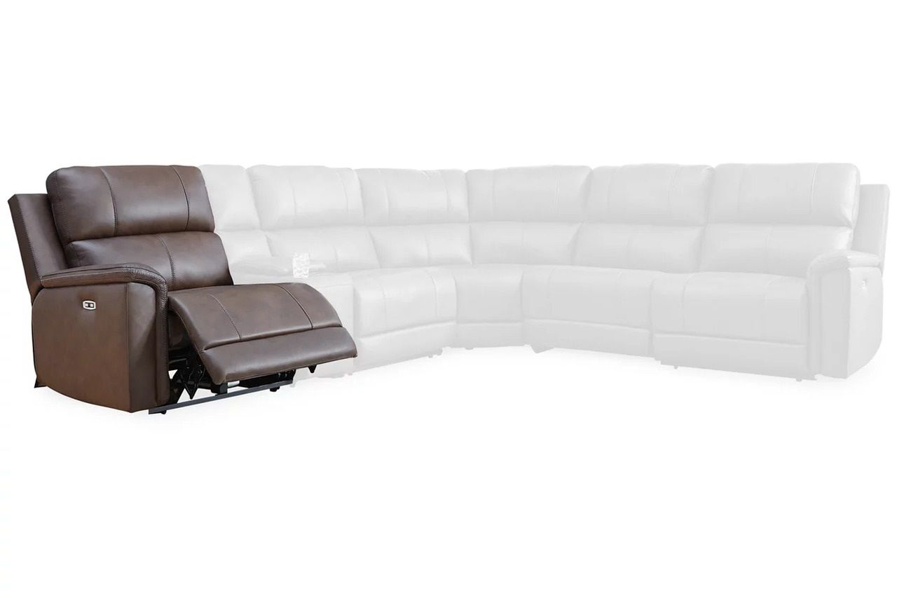 Burnley 6-Piece Power Reclining Sectional In Espresso NCU12001S5