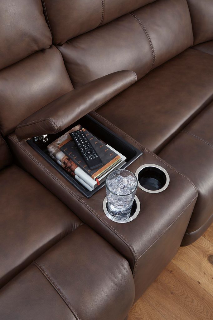Burnley 6-Piece Power Reclining Sectional In Espresso NCU12001S5