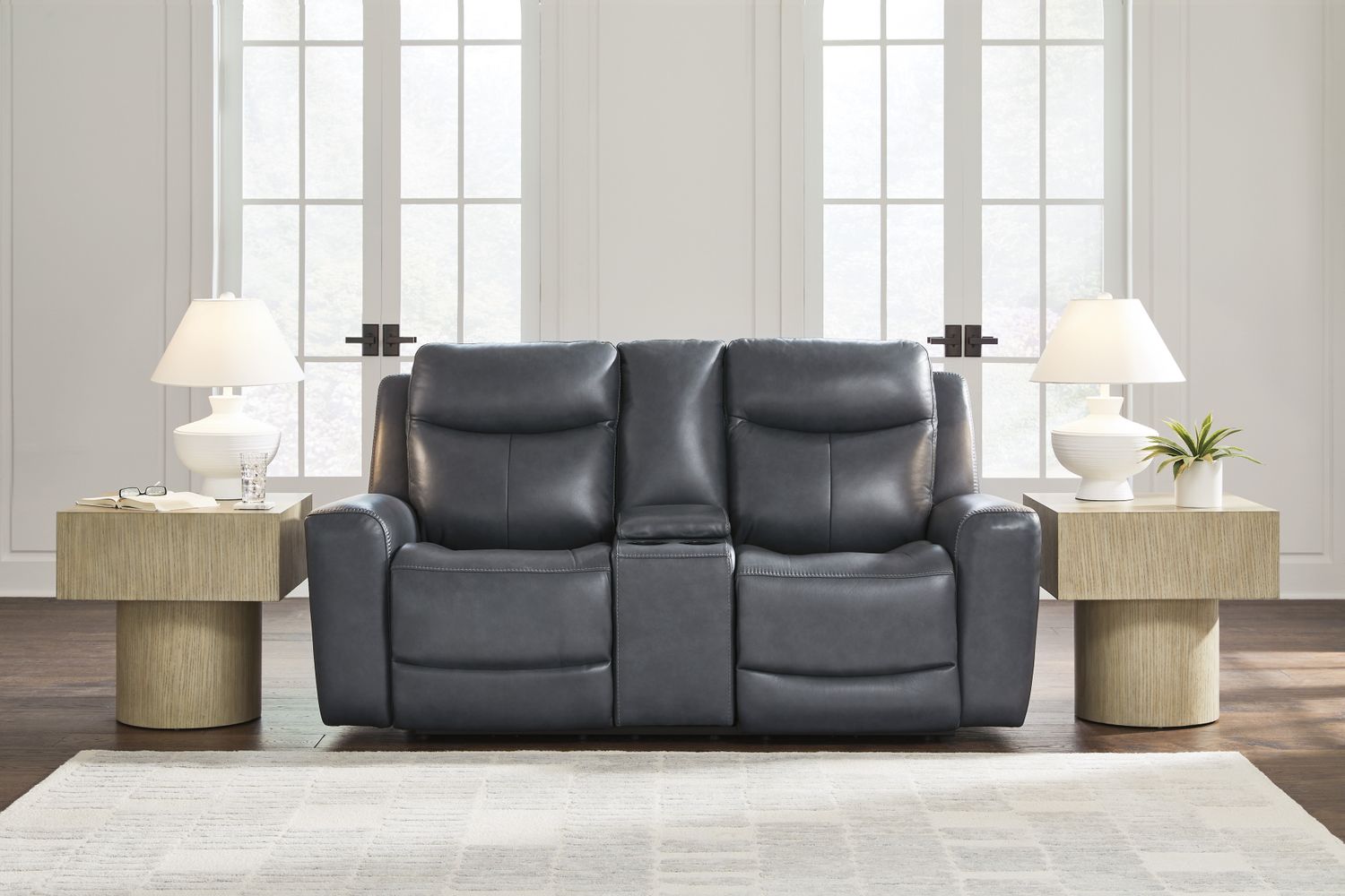 Mighty Moves Power Reclining Loveseat In Admiral NCU1210018