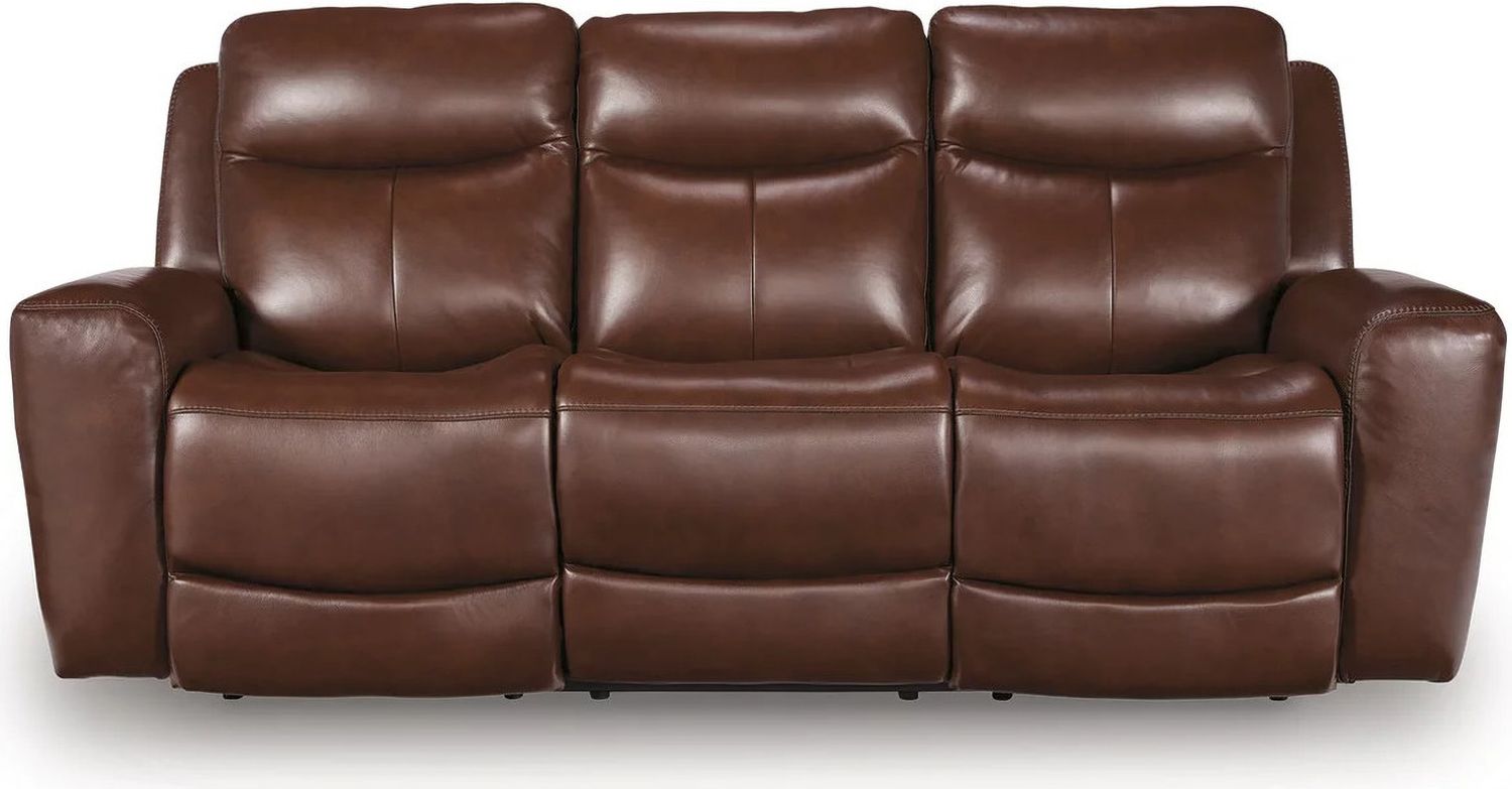 Mighty Moves Power Reclining Sofa In Mahogany NCU1210215