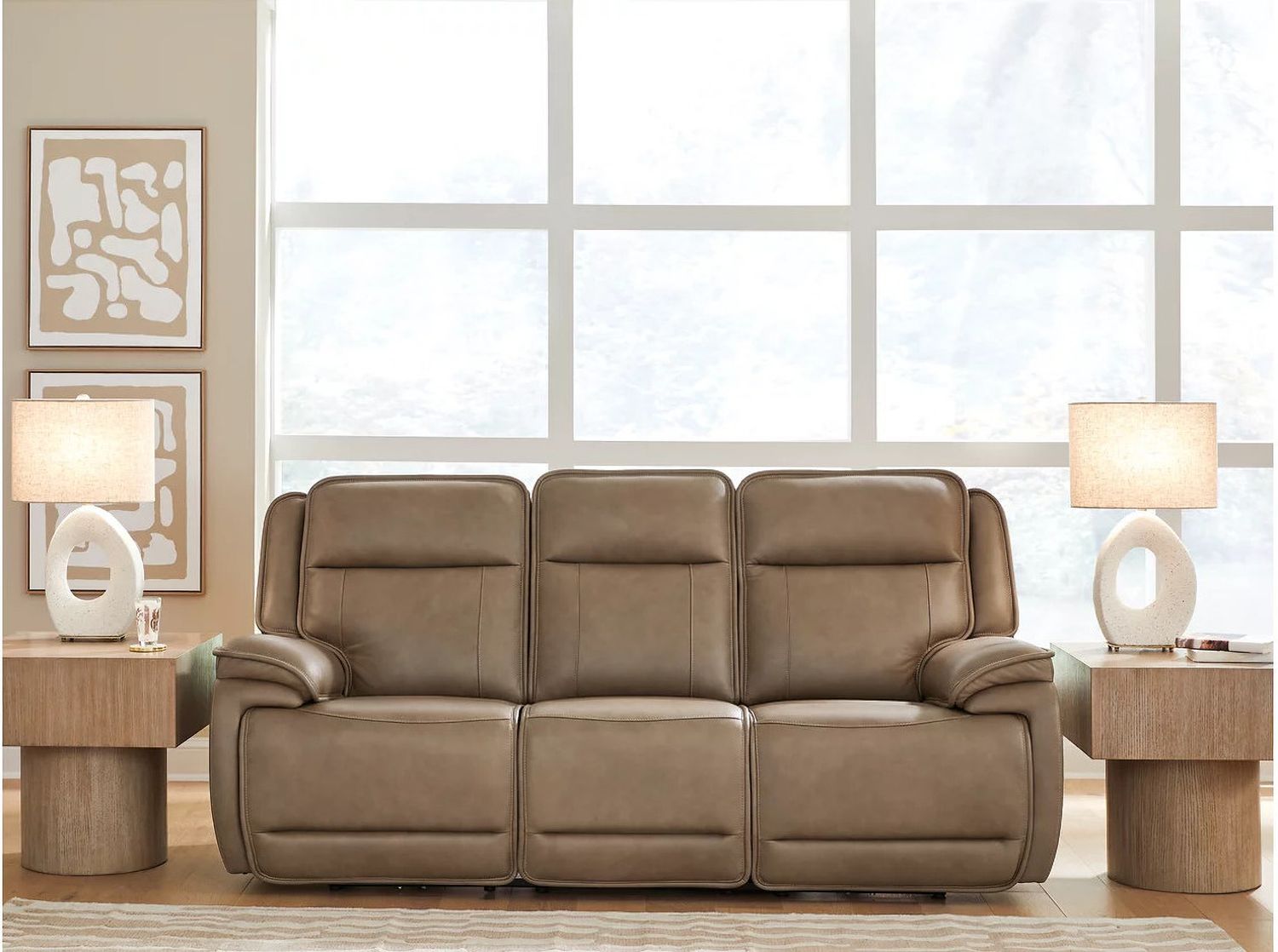Rondelay Power Reclining Sofa In Sahara NCU1240015