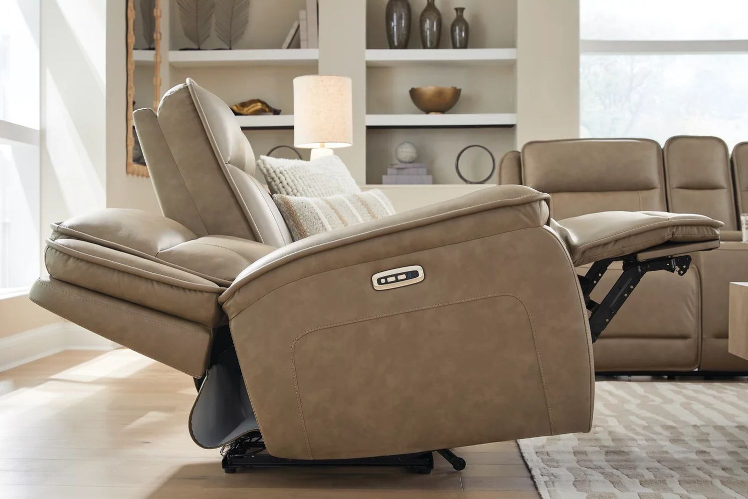 Rondelay Power Reclining Sofa In Sahara NCU1240015