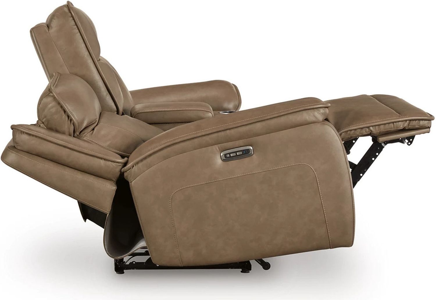 Rondelay Power Reclining Loveseat with Console In Sahara NCU1240018