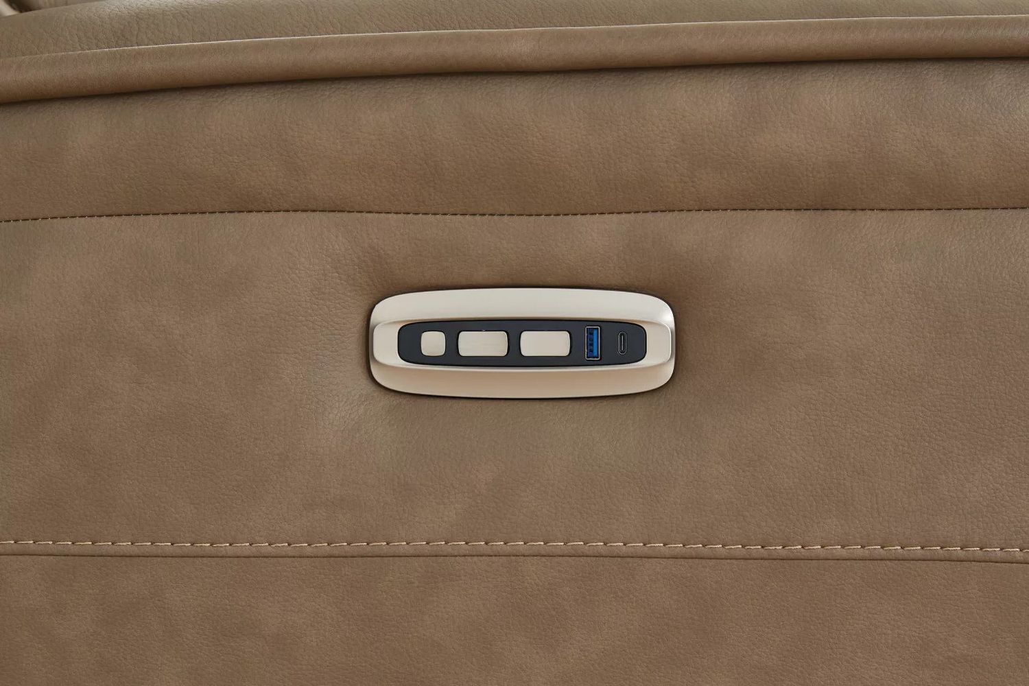 Rondelay Power Reclining Loveseat with Console In Sahara NCU1240018