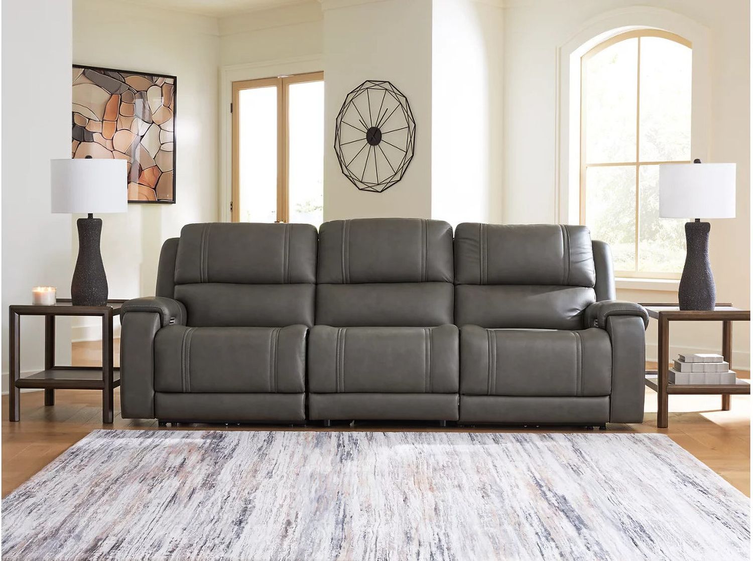 5Z - Pendley 3-Piece Power Sectional Reclining Sofa In Anchor NCU12600S3