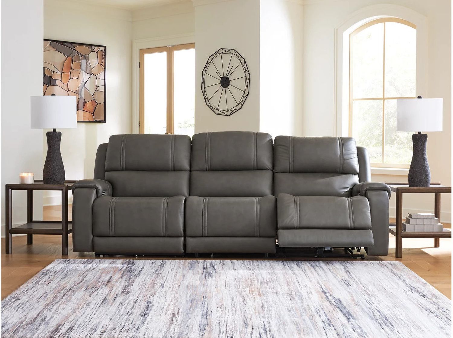 5Z - Pendley 3-Piece Power Sectional Reclining Sofa In Anchor NCU12600S3