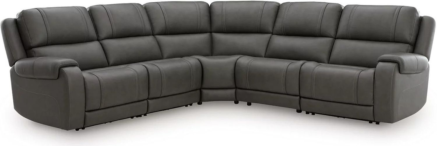 5Z - Pendley 5-Piece Power Reclining Sectional In Anchor NCU12600S4