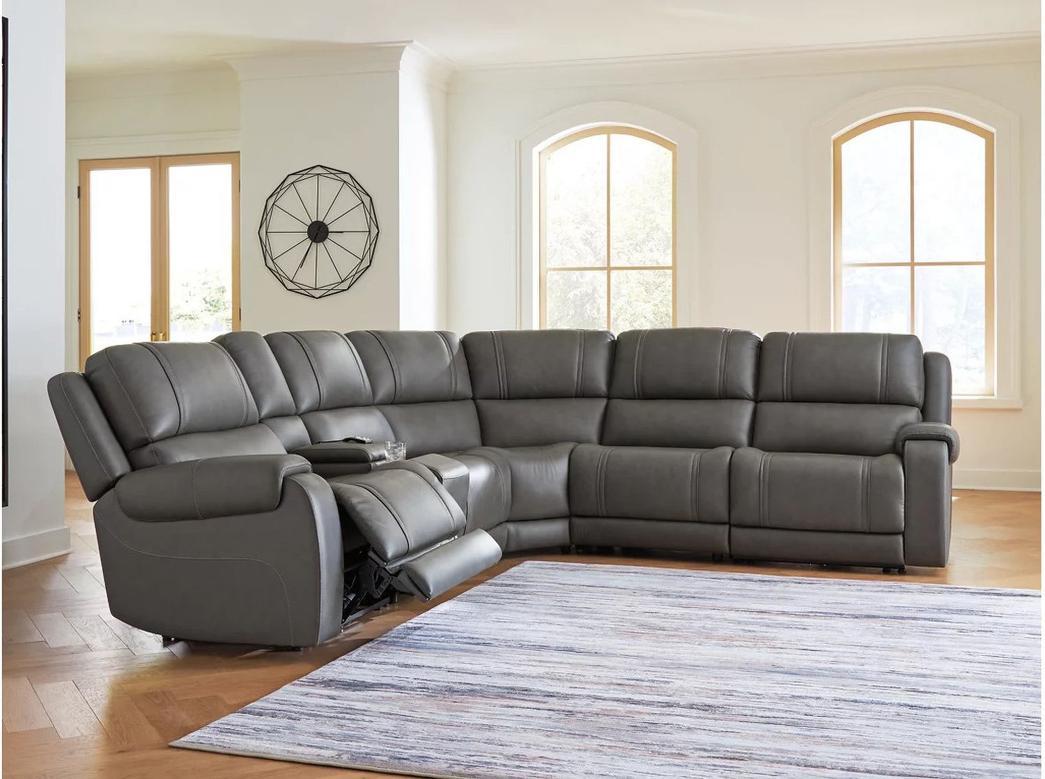 5Z - Pendley 6-Piece Power Reclining Sectional In Anchor NCU12600S5