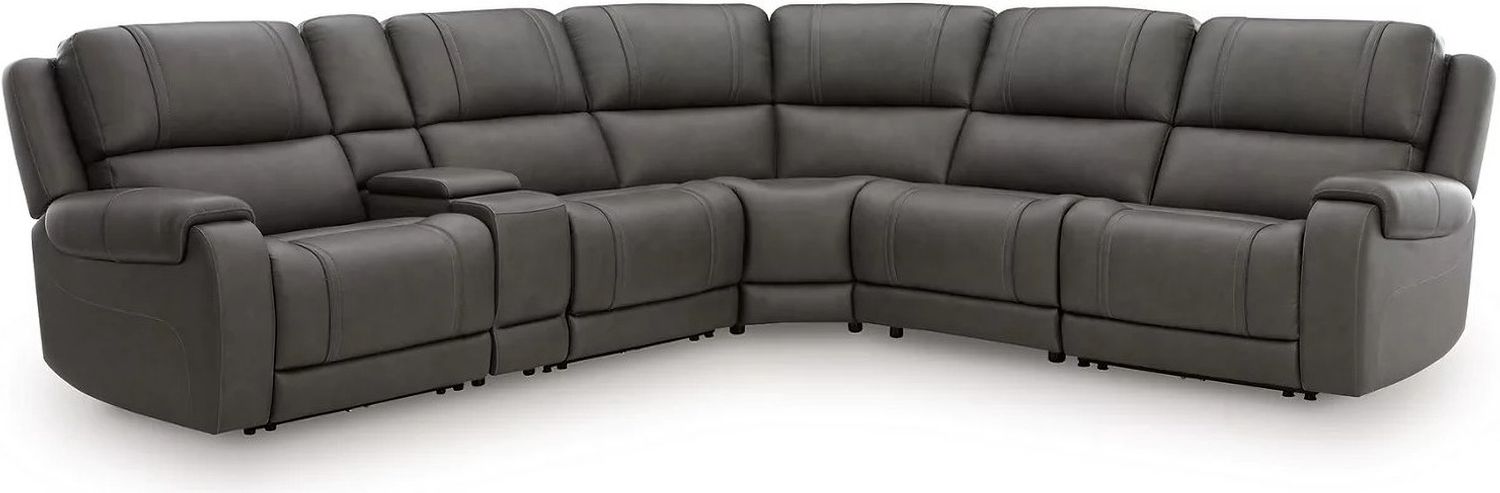 5Z - Pendley 6-Piece Power Reclining Sectional In Anchor NCU12600S5