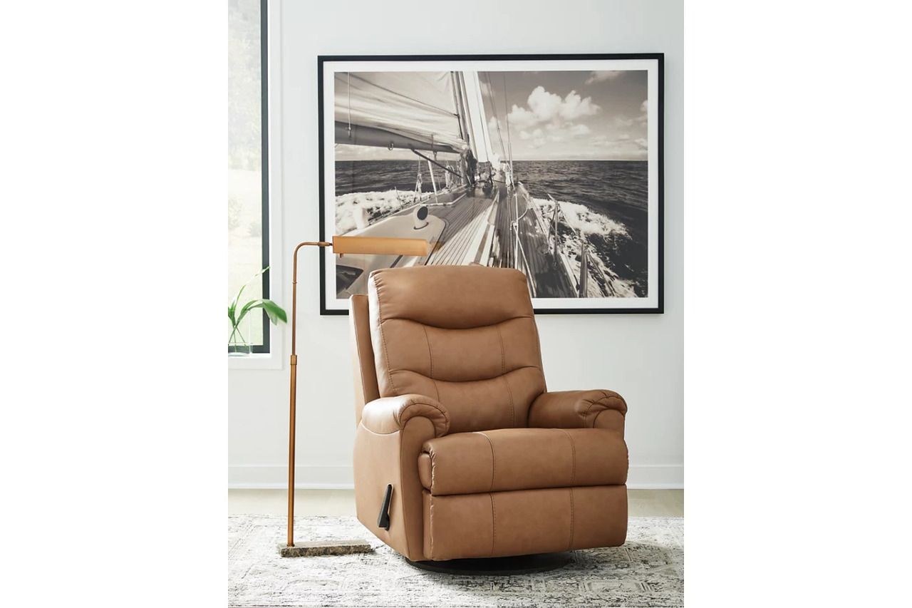 Cedarbrooke Swivel Glider Recliner In Butternut NCU1340161