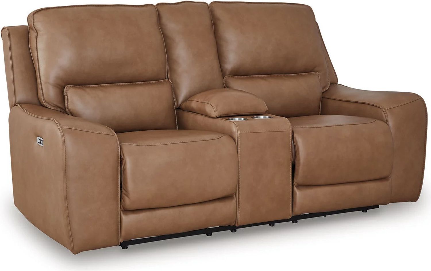 Spear Hill Power Reclining Loveseat with Console In Caramel NCU6260618