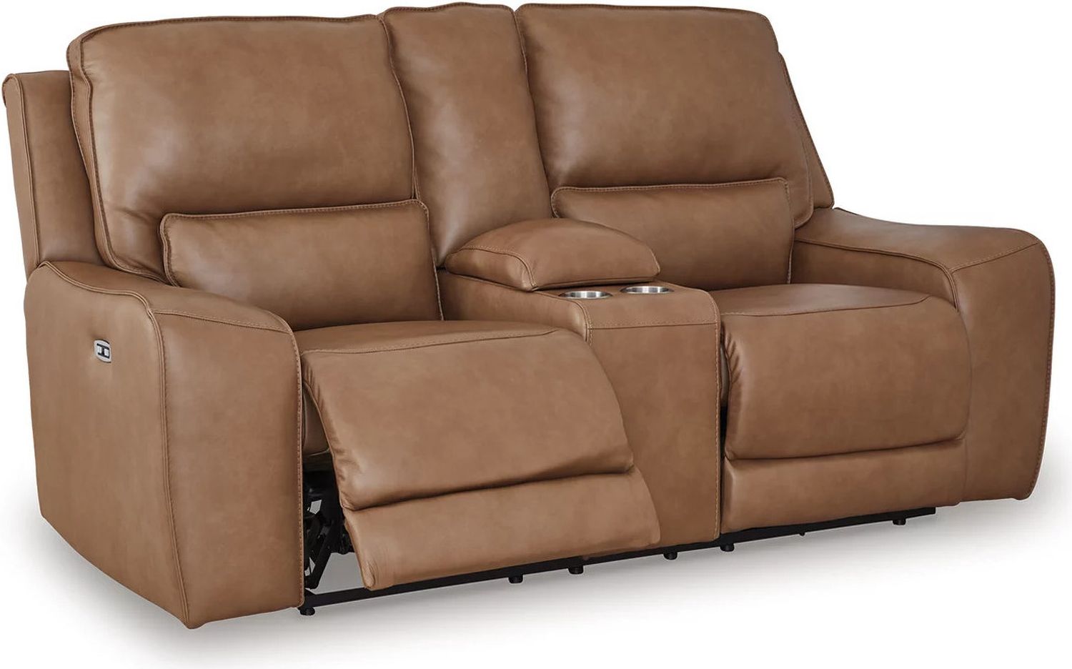 Spear Hill Power Reclining Loveseat with Console In Caramel NCU6260618