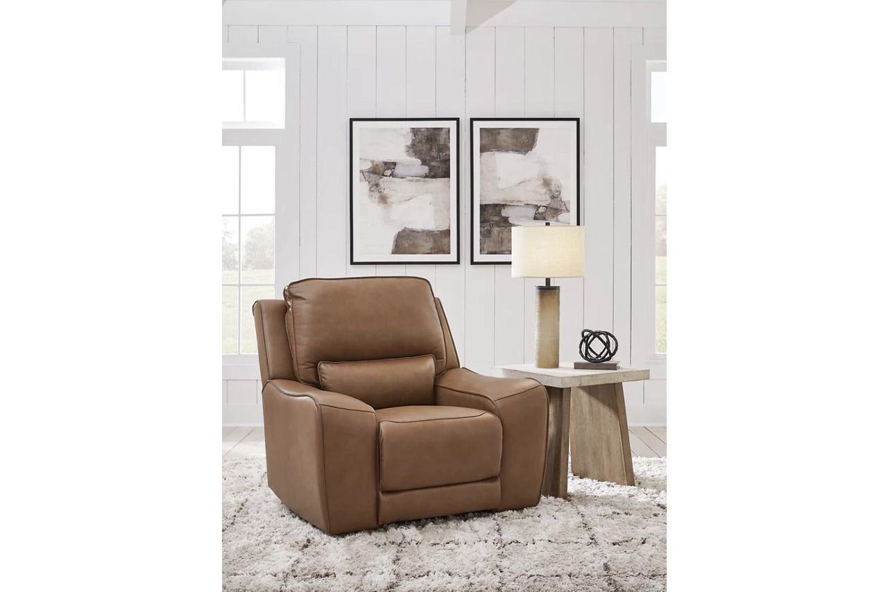 Spear Hill 3-Piece RAF Reclining Sofa Chaise In Caramel NCU62606S22