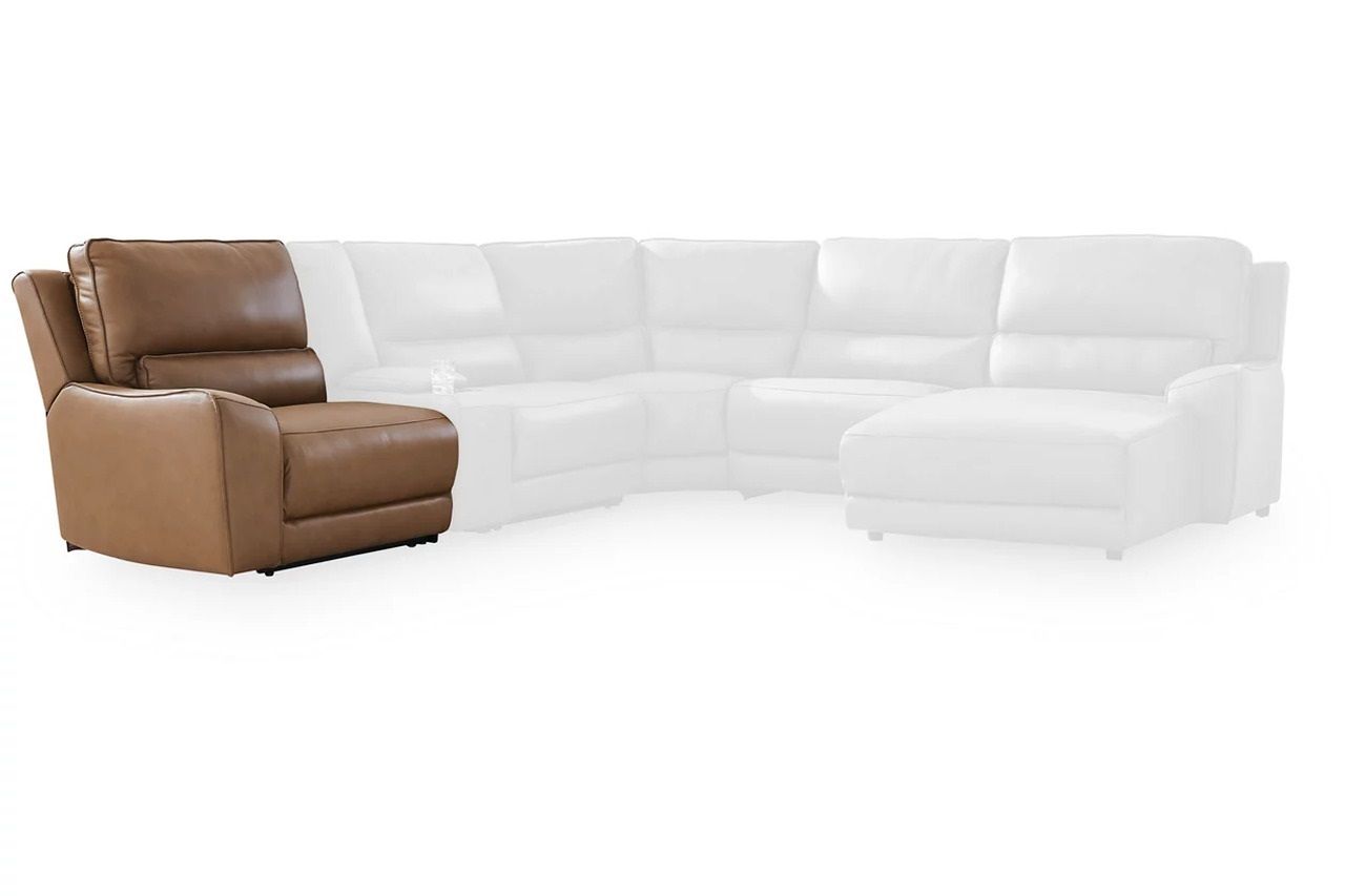 Spear Hill 6-Piece Reclining Sectional with Storage Console In Caramel NCU62606S36