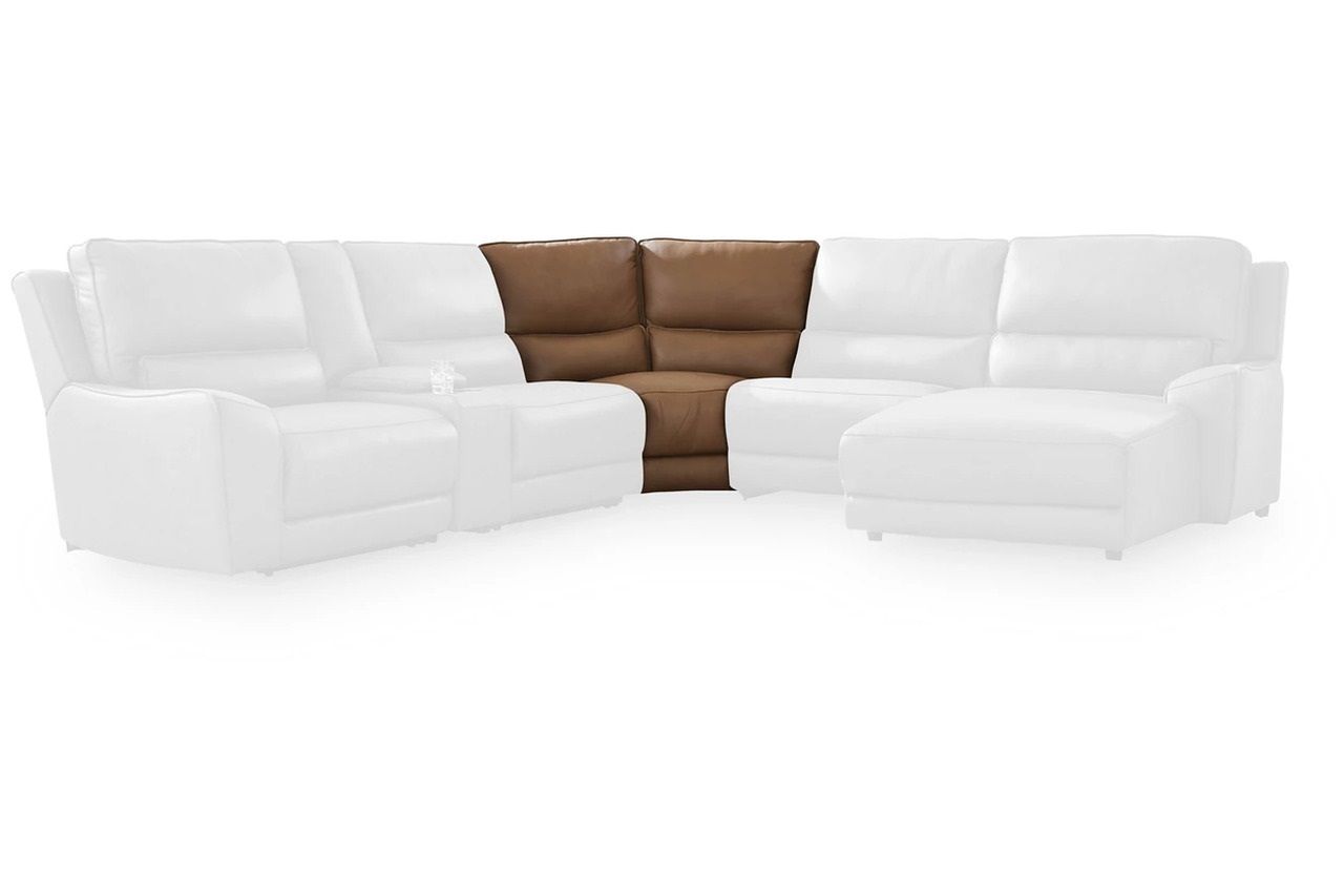 Spear Hill 6-Piece Reclining Sectional with Storage Console In Caramel NCU62606S36