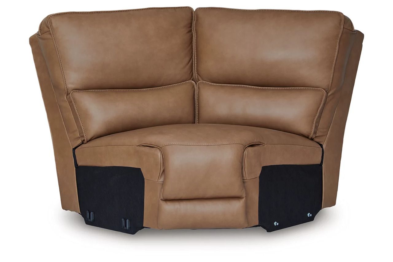 Spear Hill 6-Piece Reclining Sectional with Storage Console In Caramel NCU62606S36