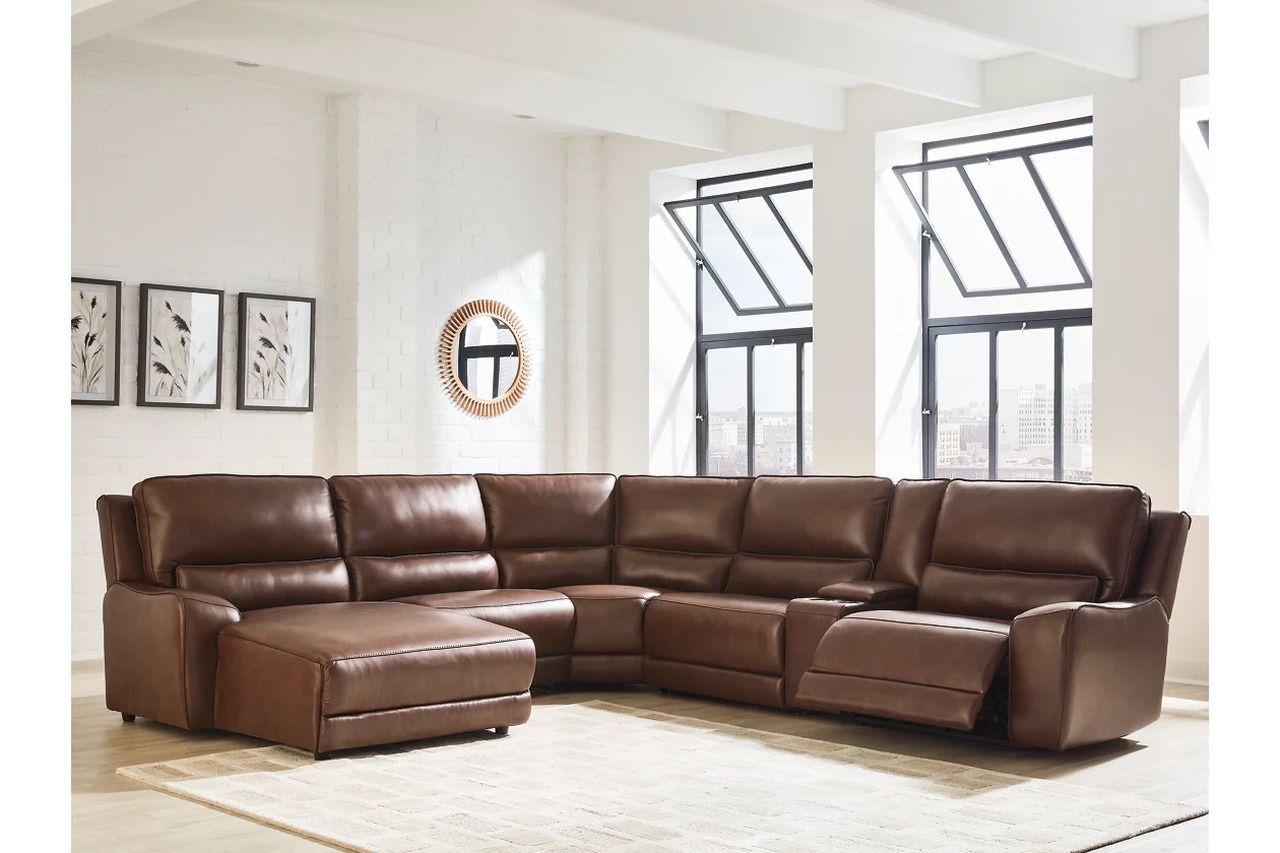 Spear Hill 6-Piece Power Reclining Sectional with LAF Chaise In Canyon NCU62607S19