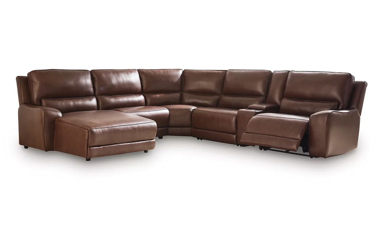 Spear Hill 6-Piece Power Reclining Sectional with LAF Chaise In Canyon NCU62607S19