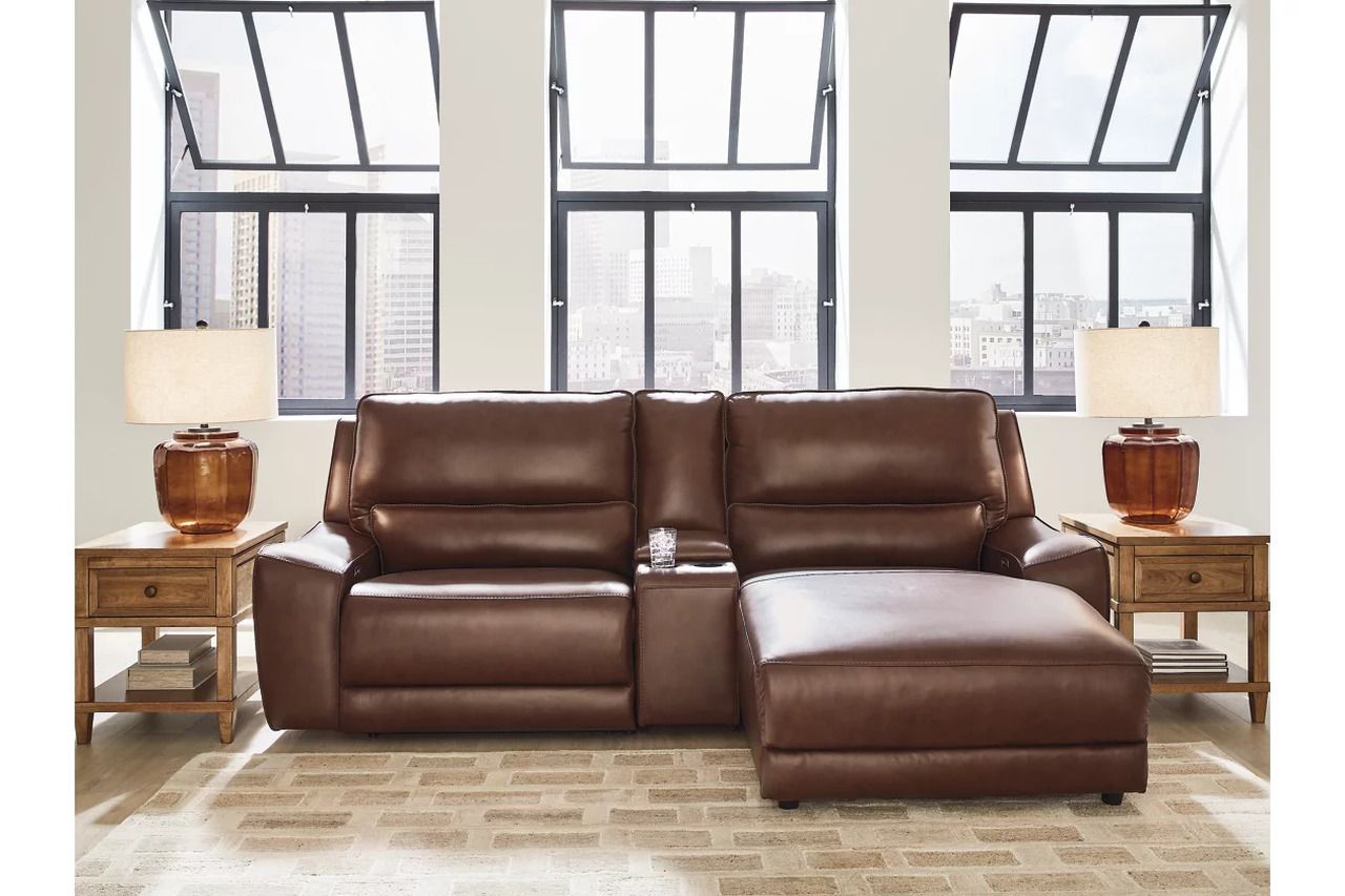 Spear Hill 3-Piece Power Reclining Sectional with RAF Chaise In Canyon NCU62607S4