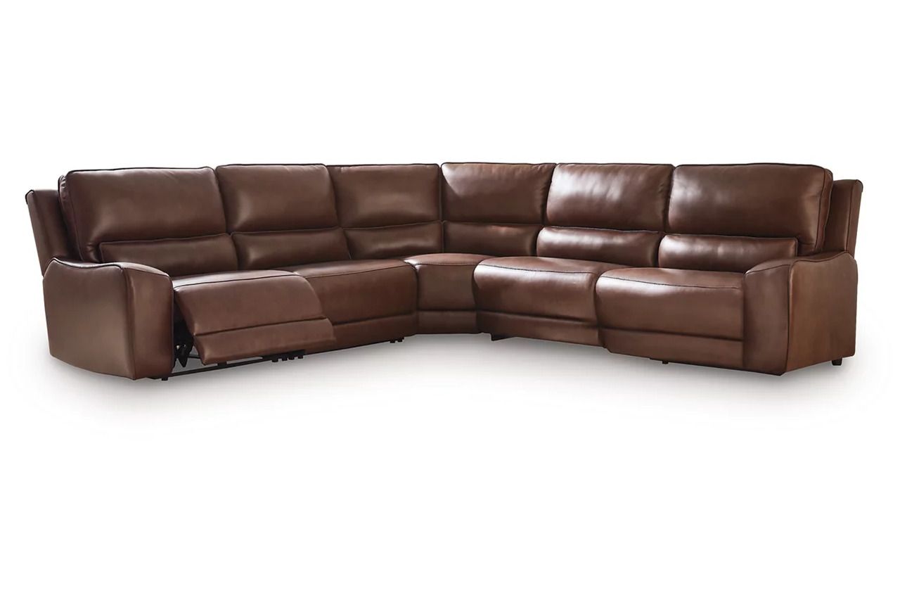 Spear Hill 5-Piece Power Reclining Sectional In Canyon NCU62607S8