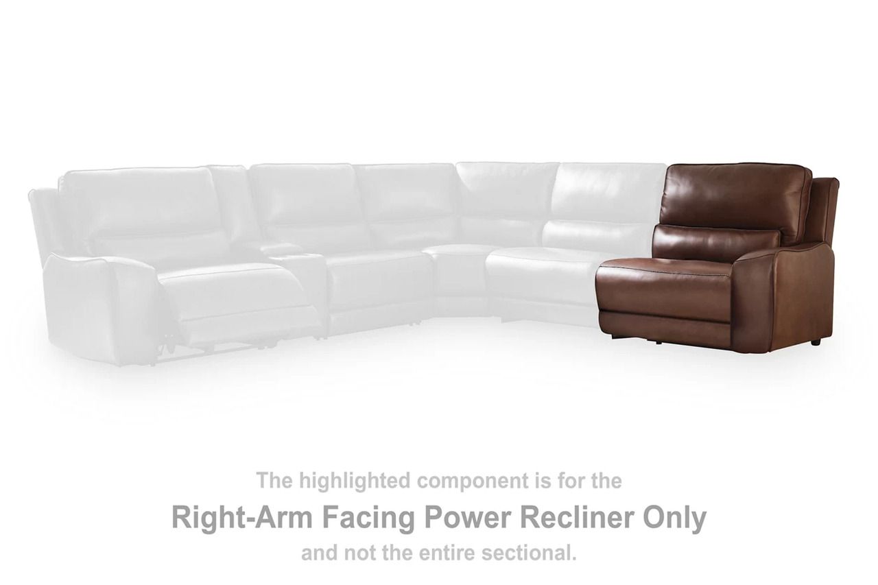 Spear Hill 5-Piece Power Reclining Sectional In Canyon NCU62607S8