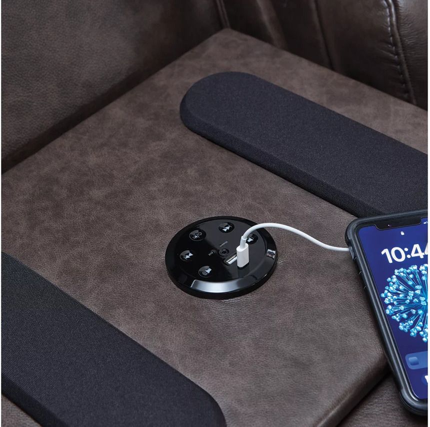 Side Step Power Reclining Sofa In Smoke NCU6450615