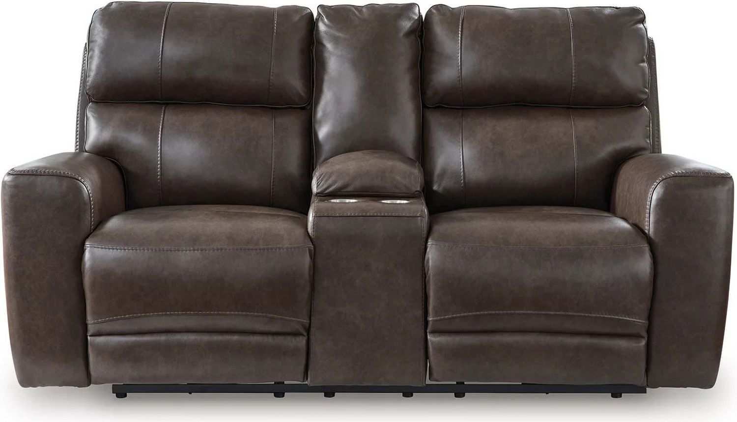 Side Step Power Reclining Loveseat with Console In Smoke NCU6450618