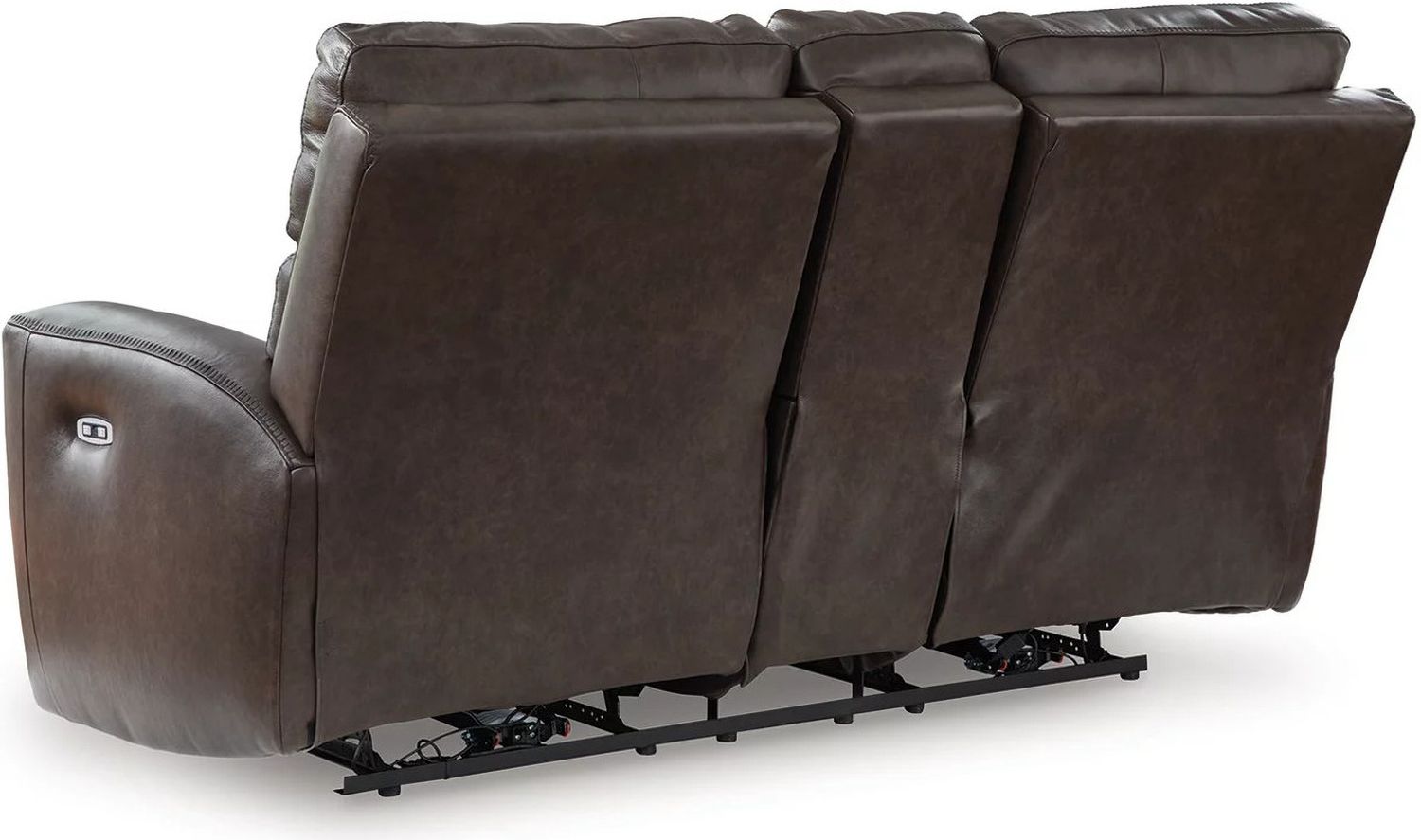 Side Step Power Reclining Loveseat with Console In Smoke NCU6450618
