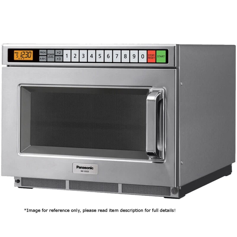 Panasonic Commercial Microwave Oven, 1200 Watts and 60 Programmable Pads Stainless Steel NE12523 Picture 1