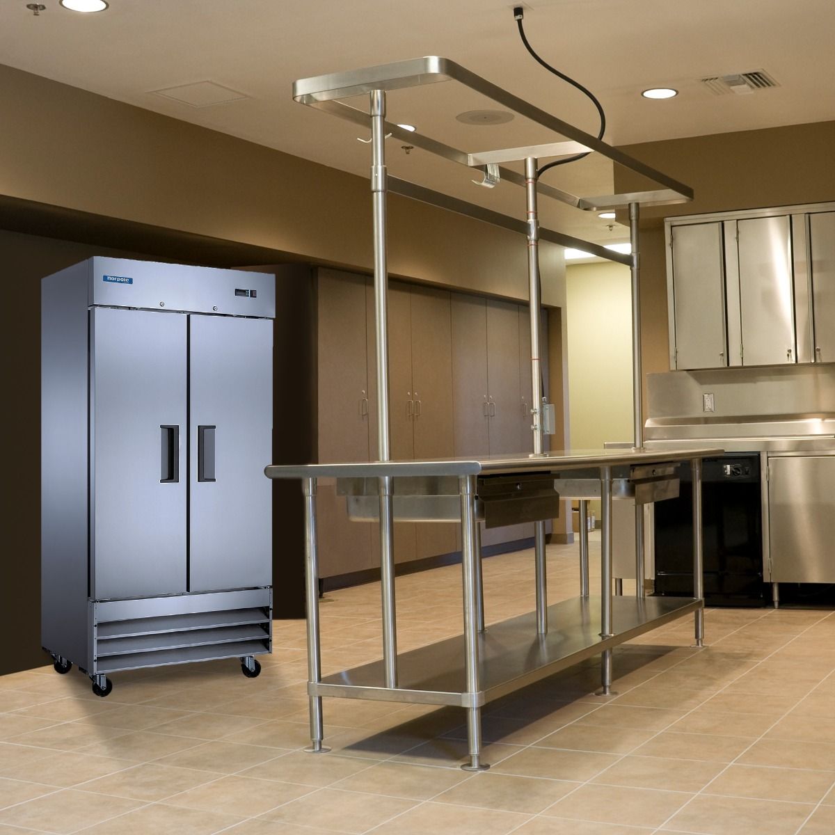 E-series 2 Solid Door Stainless Steel Reach-in Freezer NE35F