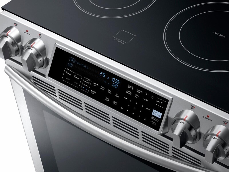 5.8 cu. ft. Slide-in Electric Range with Dual Convection NE58F9500SS