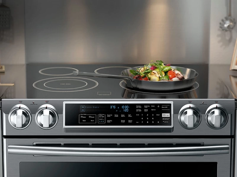 5.8 cu. ft. Slide-In Electric Range with Flex Duo™ NE58F9710WS