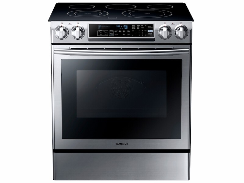 5.8 cu. ft. Slide-in Electric Range with Dual Convection NE58K9500SGAA