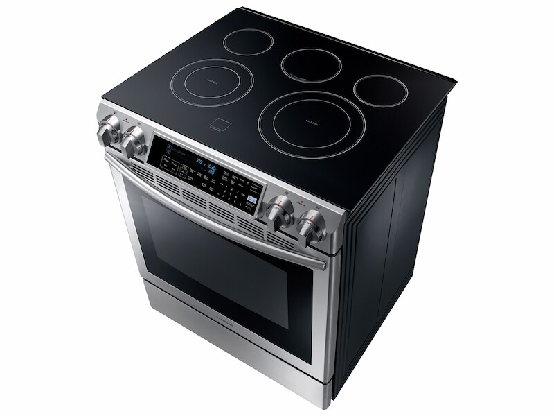 5.8 cu. ft. Slide-in Electric Range with Dual Convection NE58K9500SGAA