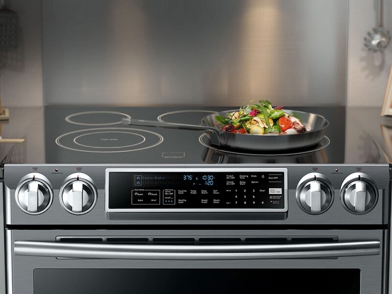 5.8 cu. ft. Slide-in Electric Range with Dual Convection NE58K9500SGAA