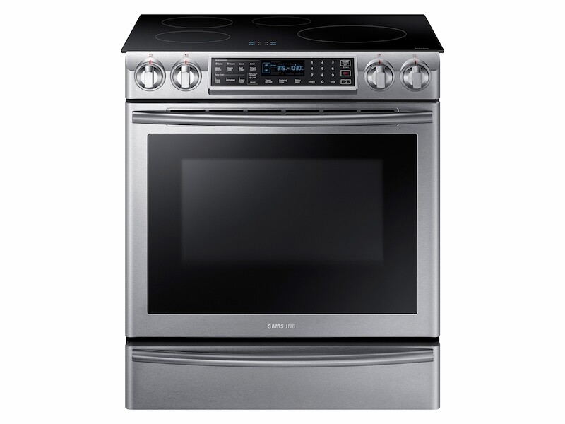 5.8 cu ft. Smart Slide-in Induction Range with Virtual Flame™ NE58K9560WSAA