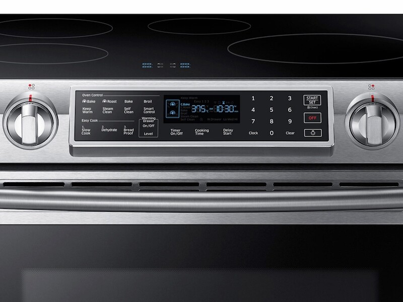 5.8 cu ft. Smart Slide-in Induction Range with Virtual Flame™ NE58K9560WSAA