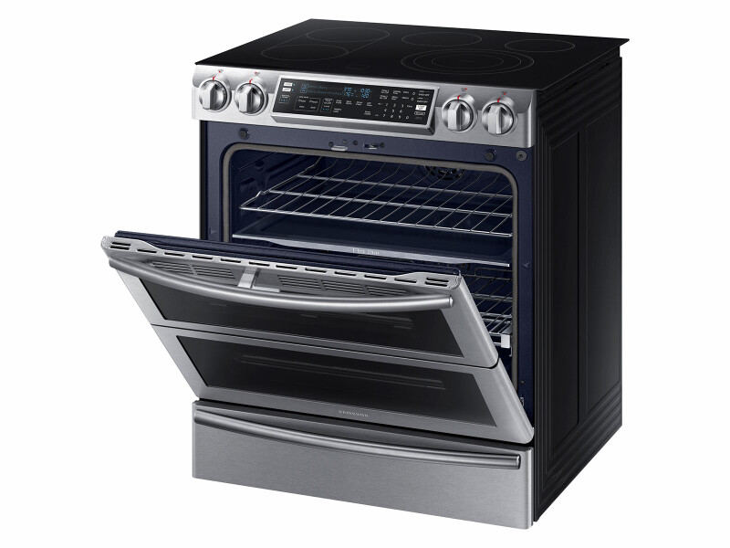 5.8 cu. ft. Slide-In Electric Range with Flex Duo™ & Dual Door NE58K9850WS