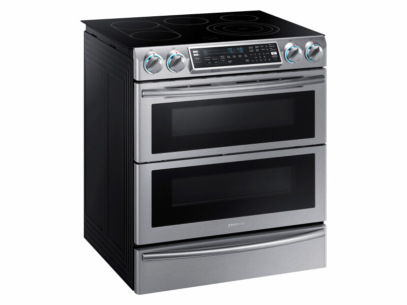 5.8 cu. ft. Slide-In Electric Range with Flex Duo™ & Dual Door NE58K9850WS