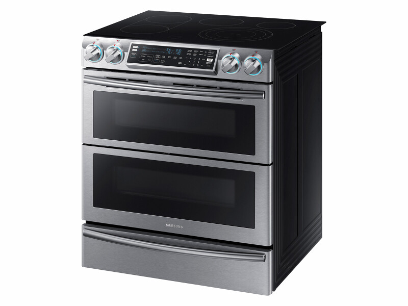 5.8 cu. ft. Slide-In Electric Range with Flex Duo™ & Dual Door NE58K9850WS