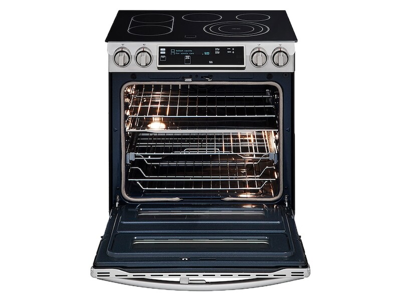 5.8 cu. ft. Slide-In Electric Range with Flex Duo™ & Dual Door NE58K9850WS