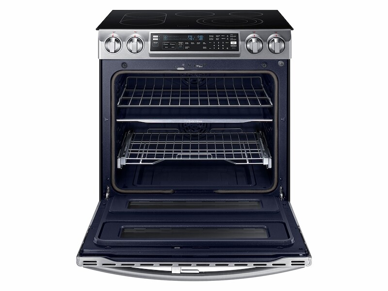5.8 cu. ft. Slide-In Electric Range with Flex Duo™ & Dual Door NE58K9850WS