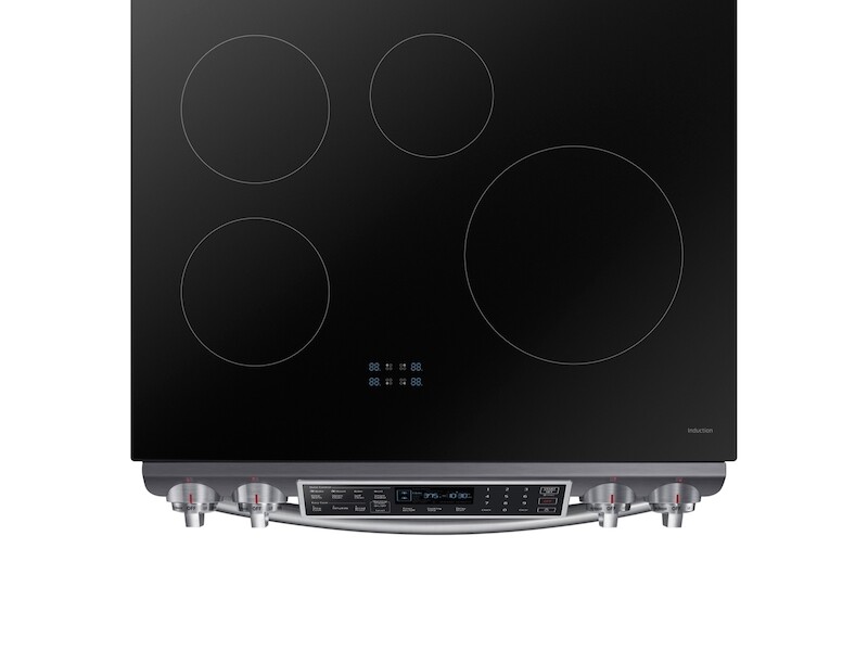 5.8 cu ft. Smart Slide-in Induction Range with Virtual Flame™ NE58R9560WGAA