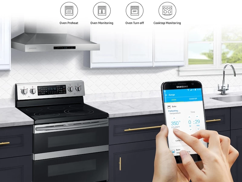 5.9 cu ft. Smart Freestanding Electric Range with Flex Duo & Dual Door NE59M6850SSAA