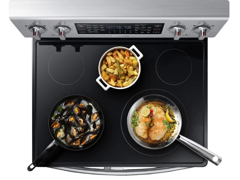 5.9 cu ft. Smart Freestanding Electric Range with Flex Duo & Dual Door NE59M6850SSAA