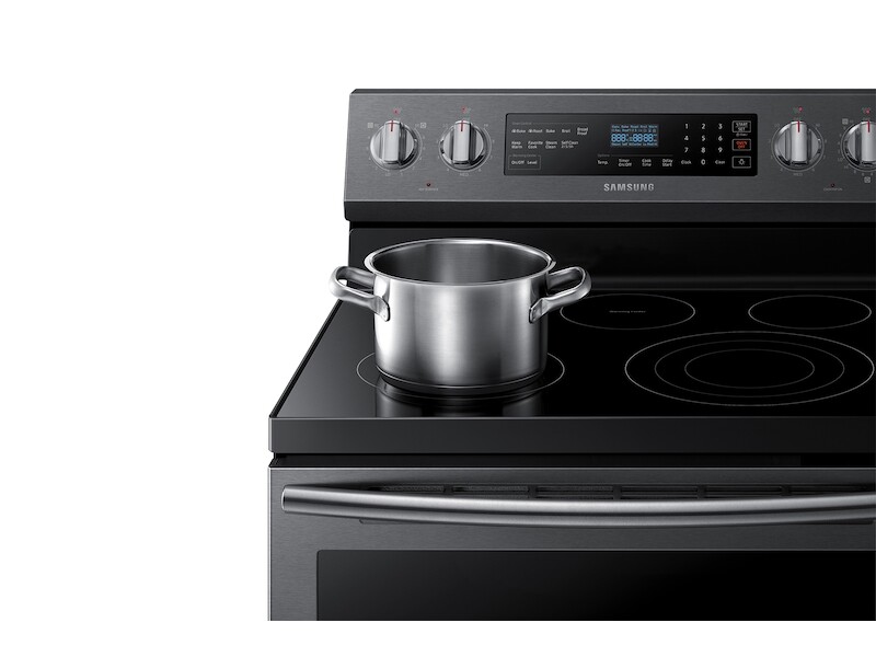 5.9 cu. ft. Freestanding Electric Range with True Convection in Black Stainless Steel NE59N6630SG