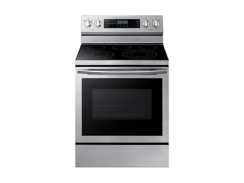 5.9 cu. ft. Freestanding Electric Range with True Convection & Steam Assist in Stainless Steel NE59N6650SG