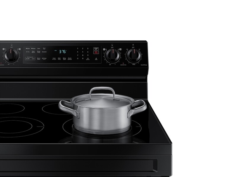 6.3 cu. ft. Smart Freestanding Electric Range with No-Preheat Air Fry & Convection in Black NE63A6511SBAA